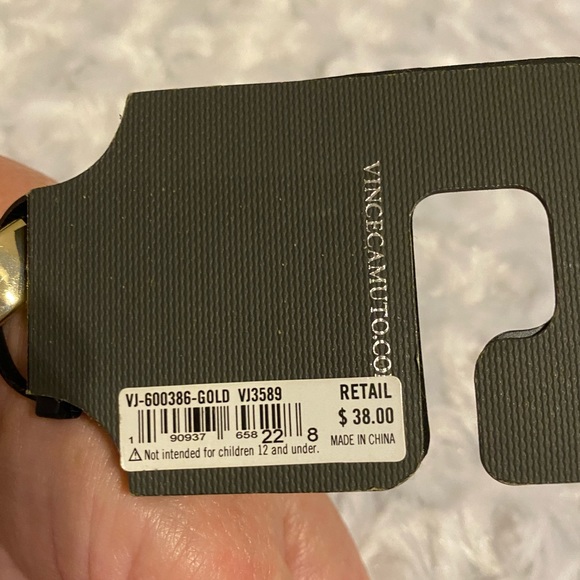 Vince Camuto Ladies Gold Tone Pave Diamond Stretch Bracelet - 8" - Picture 2 of 7